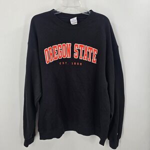 Champion Oregon State University Beavers Sweatshirt Mens 2XL Black Crewneck OSU